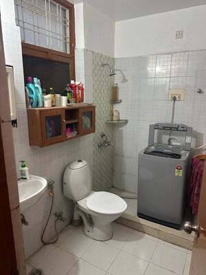 Bathroom in 3 BHK Builder Floor at Mayfield Garden – for Rent
