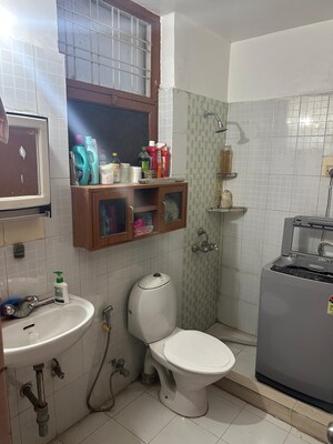 Bathroom in 3 BHK Builder Floor at Mayfield Garden – for Rent