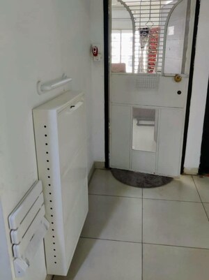 Bathroom in 2 BHK Apartment at Paranjape Schemes Yuthika, Baner – for Rent