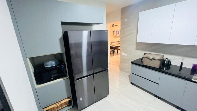 Kitchen, myscape-sanctuary 3 Bedroom 2400 Sq.Ft. Apartment In Hafeezpet Hyderabad 10147717