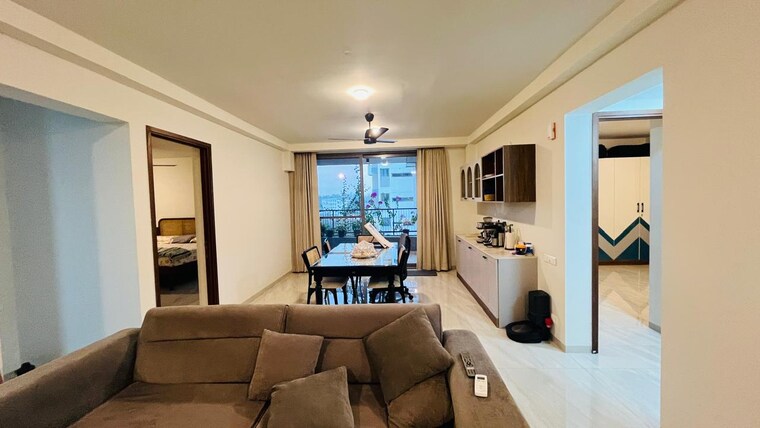 Living Room, myscape-sanctuary 3 Bedroom 2400 Sq.Ft. Apartment In Hafeezpet Hyderabad 10147717