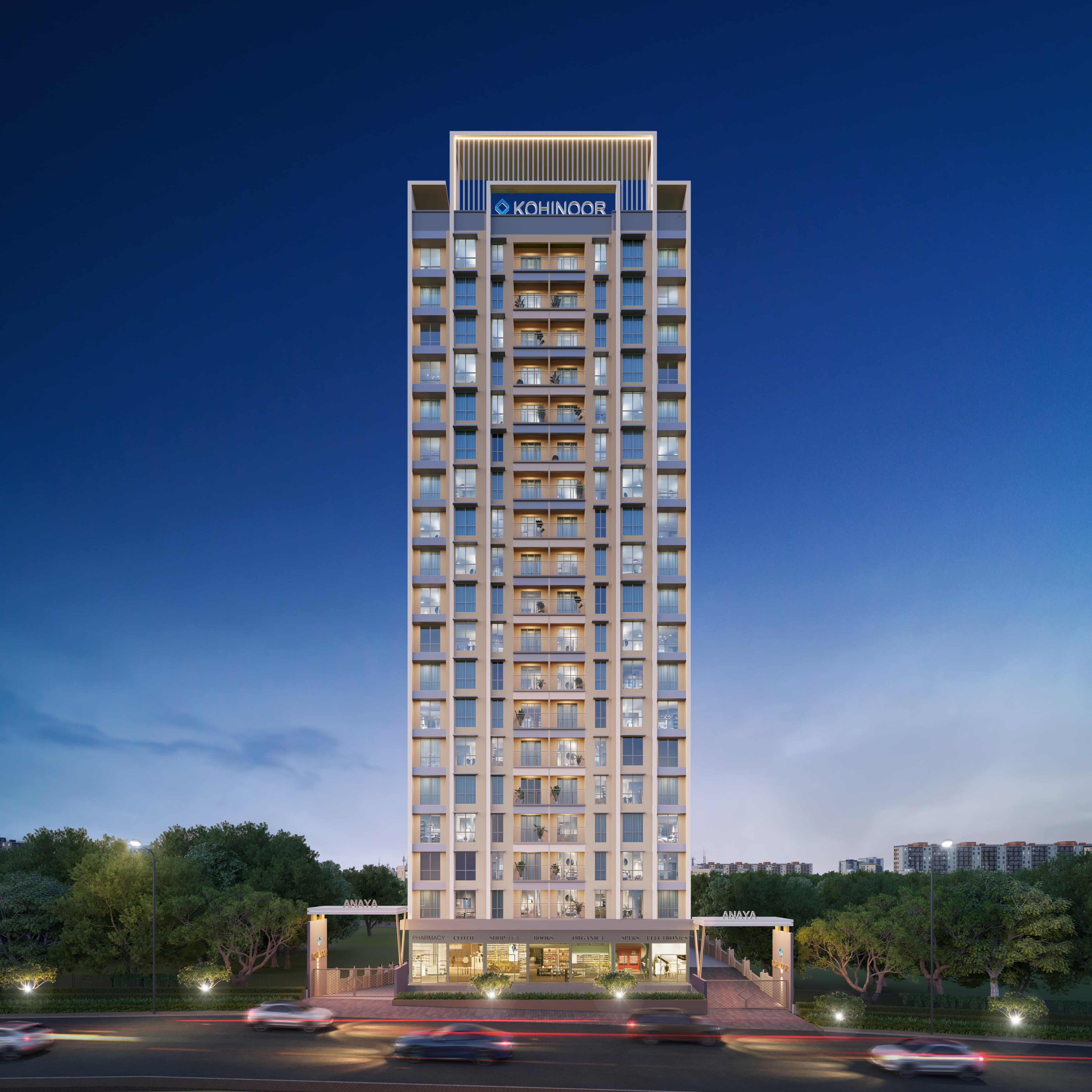 2 BHK 761 Sq.Ft. Apartment in Kohinoor Anaya