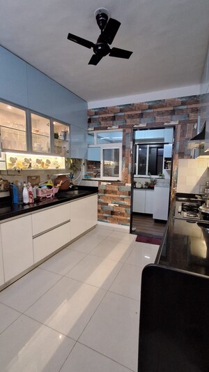 Kitchen in 3 BHK Apartment at Gera Emerald City, Kharadi – for Rent