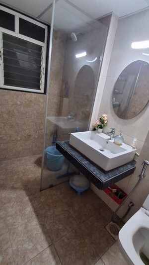 Bathroom in 3 BHK Apartment at Gera Emerald City, Kharadi – for Rent