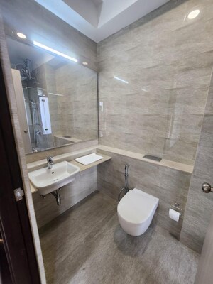 Bathroom in 4 BHK Apartment at Omkar 1973, Worli – for Rent