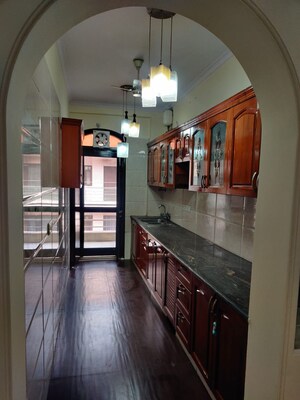 Kitchen in 3 BHK Builder Floor at Ansal Sushant Lok I, Sector 43 – for Rent