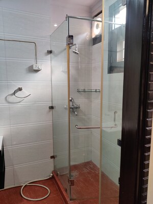 Bathroom in 3 BHK Builder Floor at Ansal Sushant Lok I, Sector 43 – for Rent