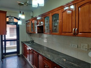 Kitchen in 3 BHK Builder Floor at Ansal Sushant Lok I, Sector 43 – for Rent