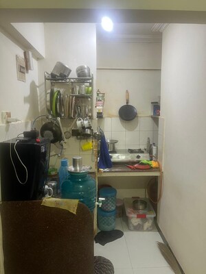 Kitchen in 1 RK Apartment at Piccadilly 1 CHS, Goregaon East – for Rent