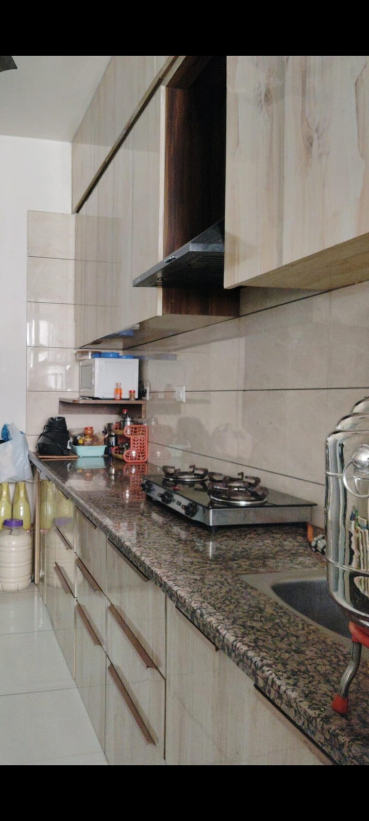 Kitchen, goyal-orchid-blues 3 Bedroom 1500 Sq.Ft. Apartment In Shela Ahmedabad 10163655
