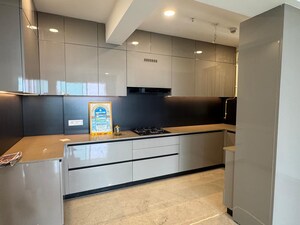 Kitchen in 3 BHK Apartment at Aurum Q Residences, Ghansoli – for Rent