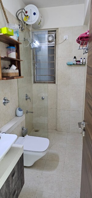 Bathroom in 1 BHK Apartment at Milap CHS, Andheri West – for Rent
