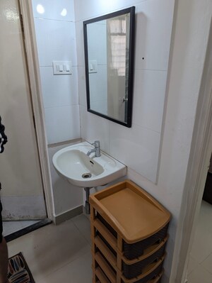 Bathroom in 1 BHK Apartment at Goel Ganga Atharva Ganga, Pashan – for Rent