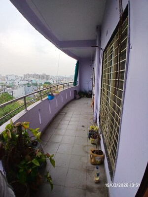 Balcony in 3 BHK Apartment at Mowa – for Rent