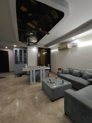 Living Room in 4 BHK Builder Floor at Sushant Lok I – for Rent