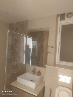 Bathroom in 3 BHK Apartment at Ambience Creacions, Sector 22 – for Rent