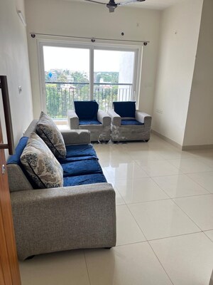 Living Room in 2 BHK Apartment at Salarpuria Sattva Misty Charm, Kanakapura Road – for Rent