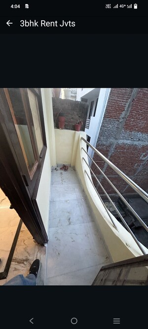 Balcony in 3 BHK Builder Floor at Chattarpur – for Rent