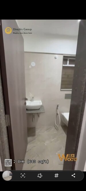 Bathroom in 2 BHK Apartment at Dimple Westwood, Kandivali West – for Sale