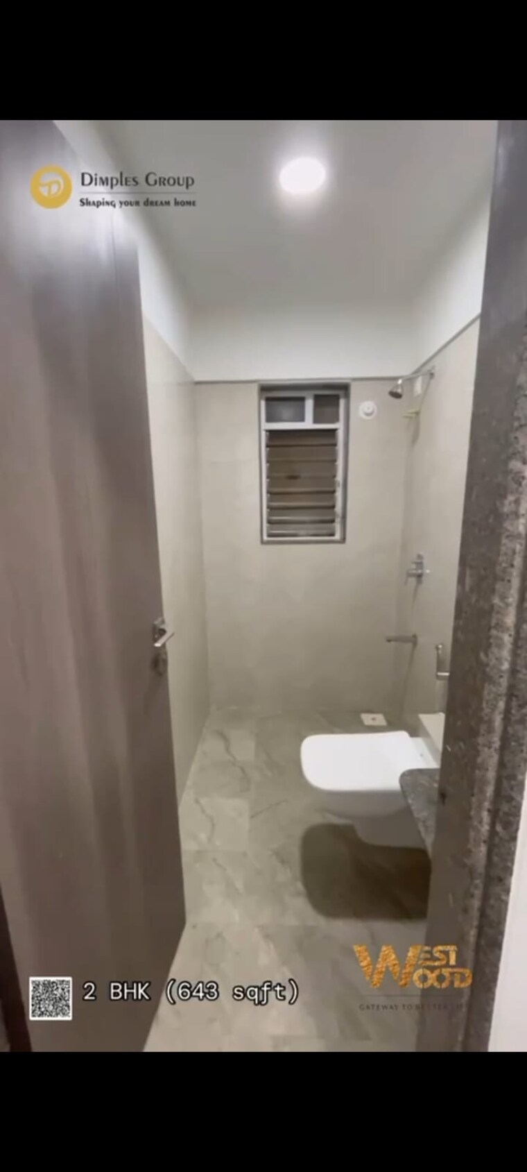 Bathroom, dimple-westwood 2 Bedroom 612 Sq.Ft. Apartment In Kandivali West Mumbai 10186672
