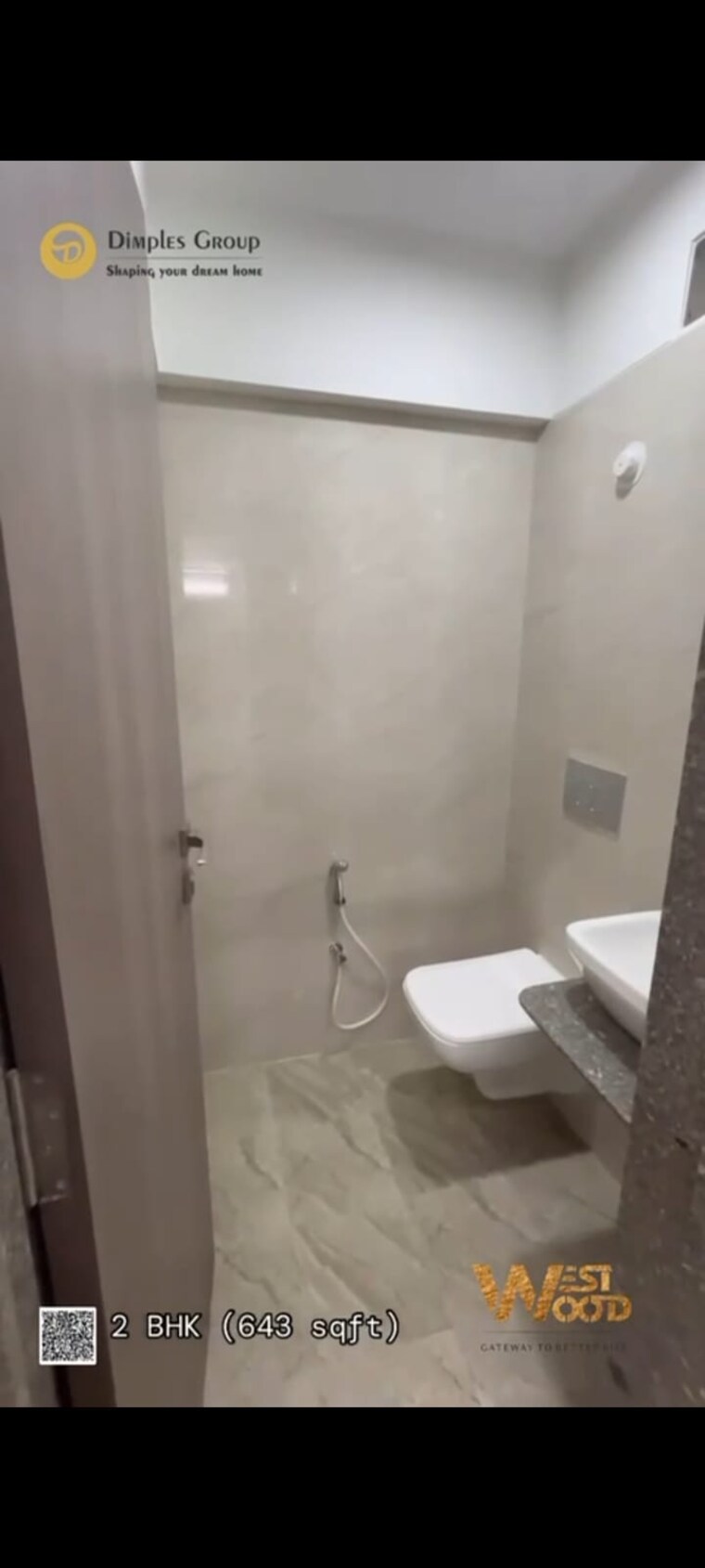 Bathroom, dimple-westwood 2 Bedroom 612 Sq.Ft. Apartment In Kandivali West Mumbai 10186672