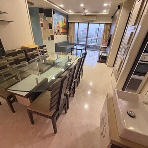 Dining area in 3 BHK Apartment at Wadhwa The Address Boulevard, Kurla West – for Rent