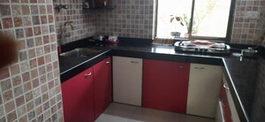 Kitchen in 2 BHK Apartment at Everest World Morning Glory CHS Ltd, Kolshet Road – for Sale