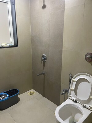 Bathroom in 3 BHK Apartment at Lily White, Jogeshwari East – for Rent
