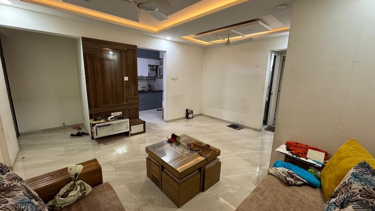 Living Room, malkani-bon-vivant 2.5 Bedroom 1000 Sq.Ft. Apartment In Mundhwa Pune 10187548