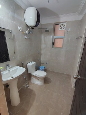 Bathroom in 3 BHK Apartment at Eiffel Vivassa Estate, Bagiamau – for Rent