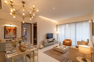 Living Room in 3 BHK Apartment at Godrej Meridien, Sector 106 – for Sale