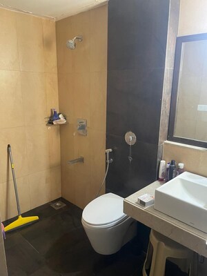 Bathroom in 2 BHK Apartment at Lodha Amara, Kolshet Road – for Rent