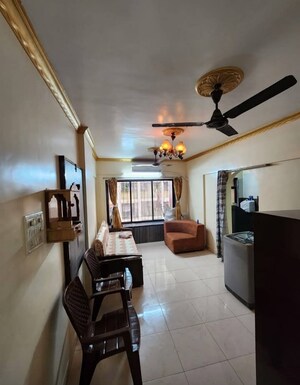 Living Room in 2 BHK Apartment at K Raheja Vihar, Powai – for Rent