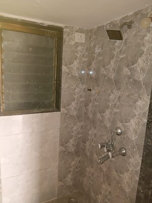 Bathroom in 1 BHK Apartment at Ornate Galaxy, Naigaon East – for Rent