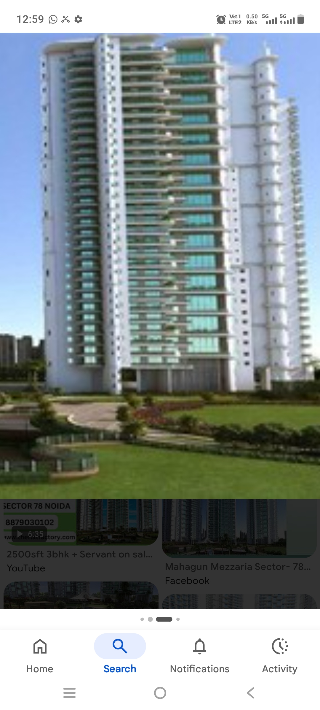 3 BHK + Pooja Room,Servant Room 2500 Sq.Ft. Apartment in Mahagun Mezzaria