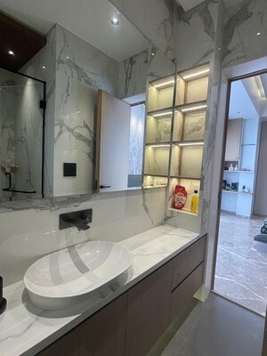 Bathroom in 4 BHK Apartment at Indiabulls Sky Forest, Lower Parel – for Rent