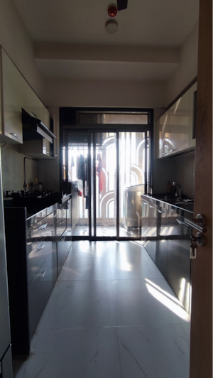 Kitchen in 2.5 BHK Apartment at Lodha Bel Air, Jogeshwari West – for Rent