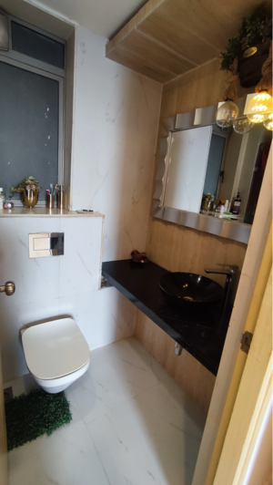 Bathroom in 2.5 BHK Apartment at Lodha Bel Air, Jogeshwari West – for Rent