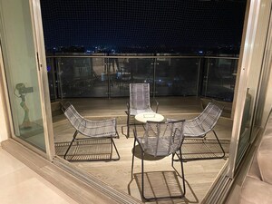 Balcony in 4 BHK Apartment at Raj Grandeur, Powai – for Rent
