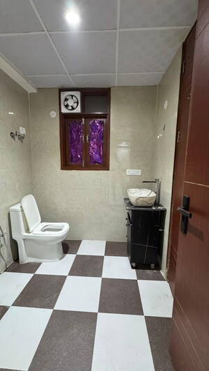 Bathroom in 1 BHK Apartment at Chattarpur – for Rent