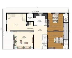 Floor Plan in 3 BHK Apartment at ATS Destinaire, Sector 1 Greater Noida – for Sale