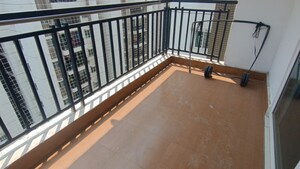 Balcony in 3 BHK Apartment at Cybercity Rainbow Vistas Rock Gardens, Hi Tech City – for Rent