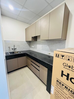 Kitchen in Studio Builder Floor at Medi City – for Rent