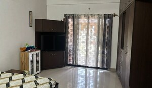 Living Room in 3 BHK Apartment at Golden Residency, Bellandur – for Rent