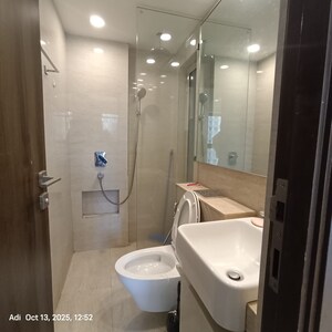 Bathroom in 1 BHK Apartment at Hiranandani Regent Hill, Powai – for Rent