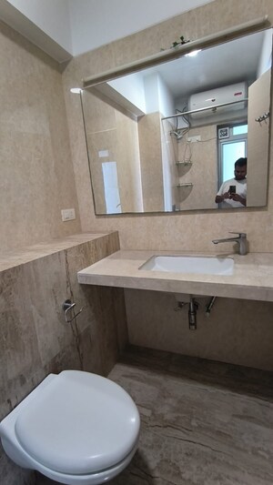 Bathroom in 3 BHK Apartment at Suraj Tranquil Bay 1, Prabhadevi – for Rent
