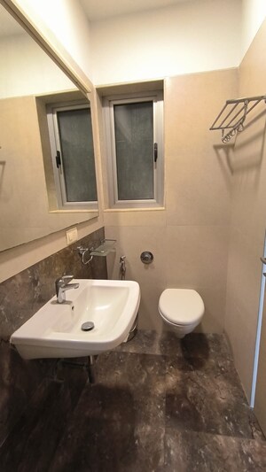 Bathroom in 3 BHK Apartment at Suraj Tranquil Bay 1, Prabhadevi – for Rent