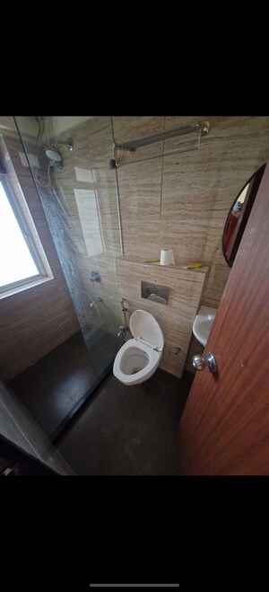 Bathroom in 2 BHK Apartment at Royal Oasis, Malad West – for Rent