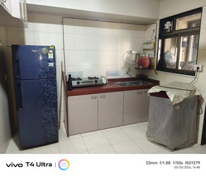 Kitchen in 3 BHK Apartment at Goghari Mansion CHS, Santacruz West – for Rent