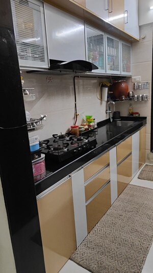 Kitchen in 1 BHK Apartment at Velocity Hill Spring, Ghodbunder Road – for Rent